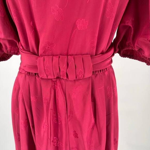 Lizzy & Johnny by Lucero Vintage Puff Sleeve Belted Dress - Picture 4 of 7